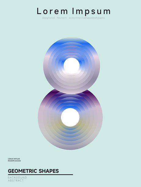 抽象的红紫色渐变圆形条纹插画海报背景图片下载