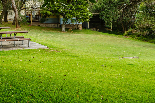 这张照片摄于2025年12月，地点是悬崖步道上的亨利角保护区，展示了望向邦迪纳和梅安巴的海岸线景色，人们正在享受徒步旅行和海滨生活。图片下载