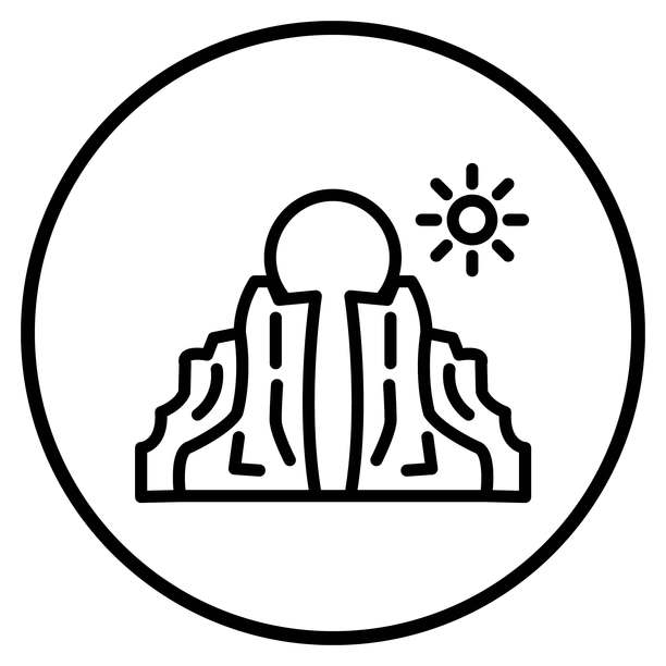 矢量大峡谷图标风格设计图片下载