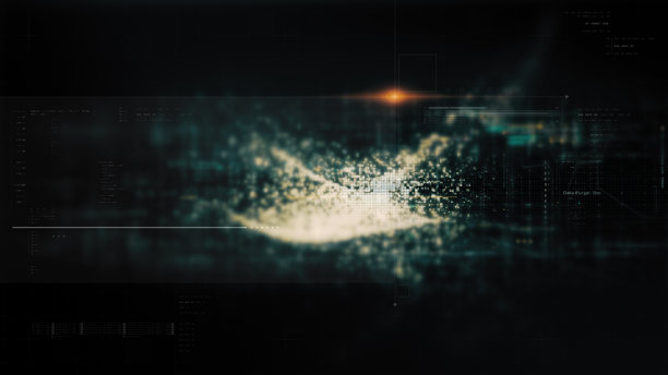 未来屏幕显示数据矩阵模拟背景图片下载