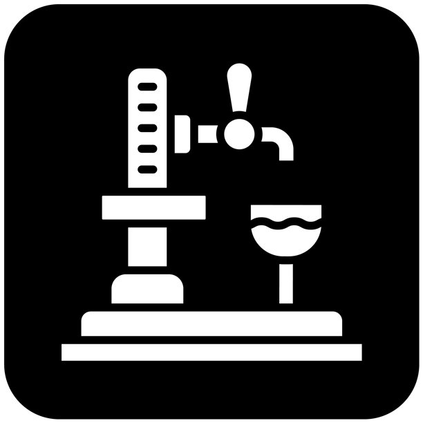 啤酒龙头矢量图标设计插画图片下载