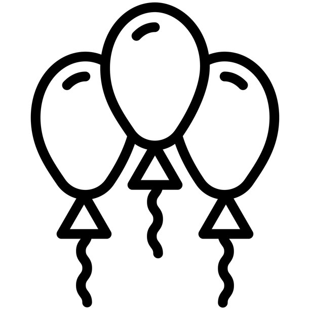 气球矢量图标设计插画图片下载