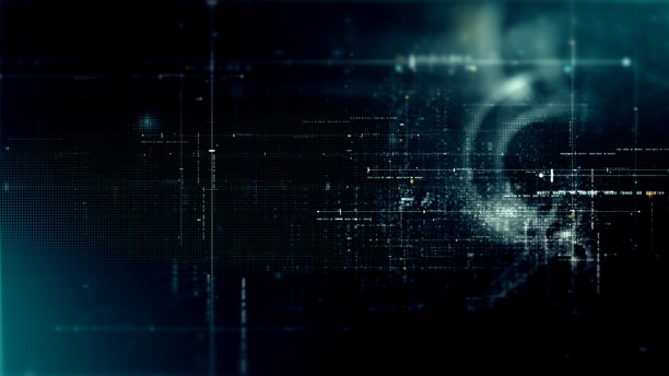 未来屏幕显示数据矩阵模拟背景图片下载