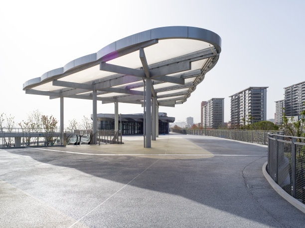 城市户外公共廊架空间图片下载