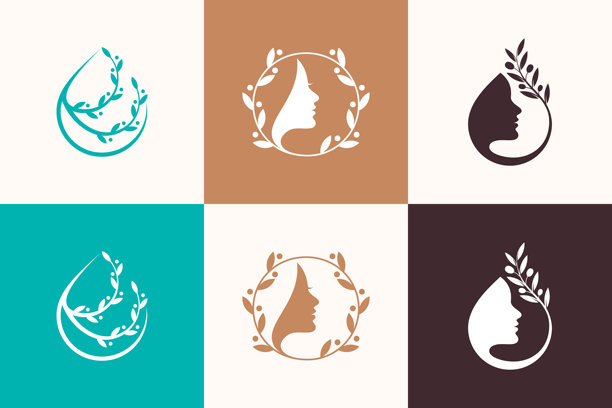 美容图标集，采用创意独特的设计矢量插画图片下载