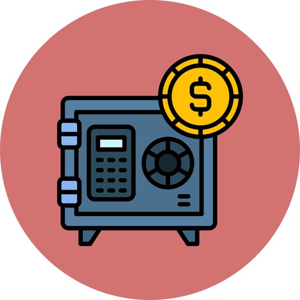 保险箱图标矢量素材图片下载