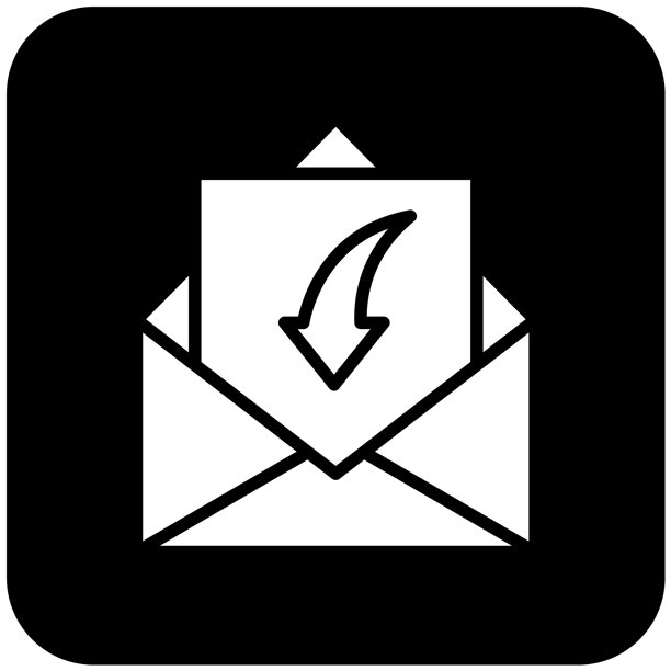 收到邮件矢量图标设计插画图片下载