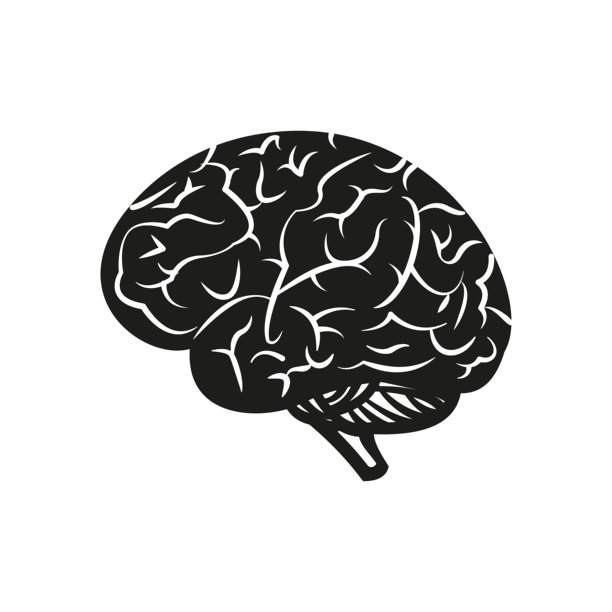 大脑图标矢量设计模板图片下载