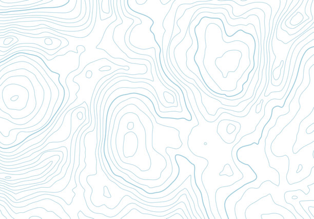 等高线地形图背景。抽象地形的等高线和高程级别图片下载
