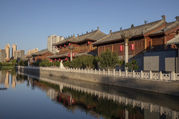 中国山西省大同市的城市景观图片下载
