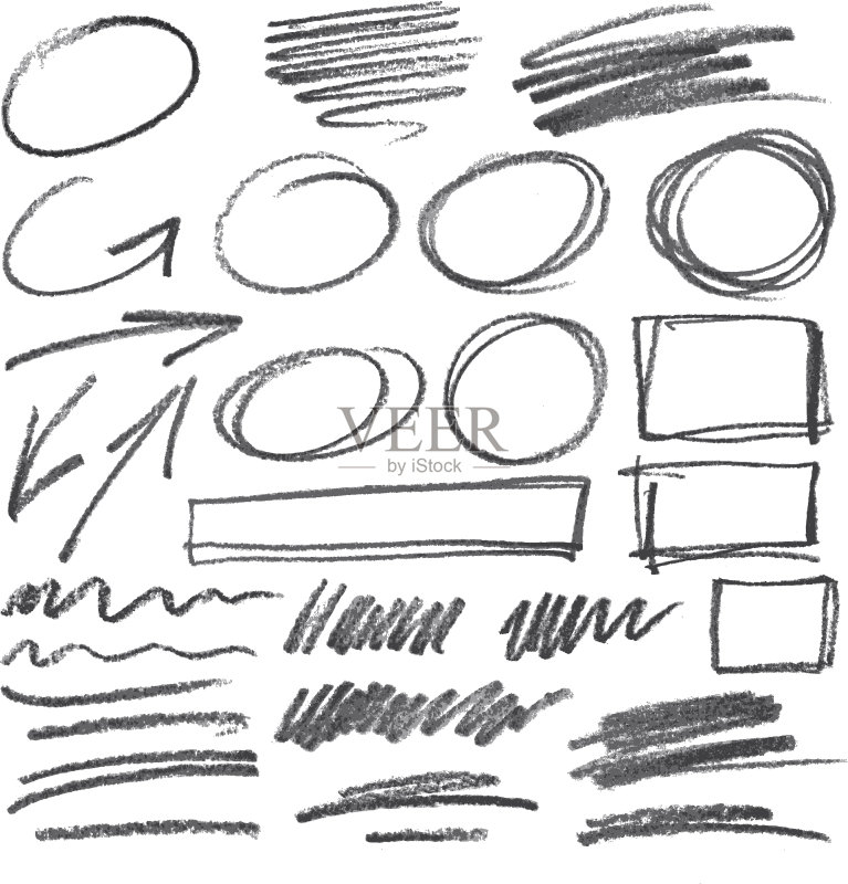 矢量铅笔设计元素正版插画素材