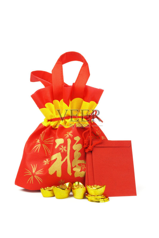 春节礼品包及装饰品正版图片素材