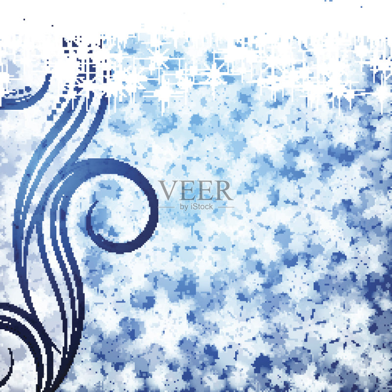 圣诞节的背景。正版插画素材