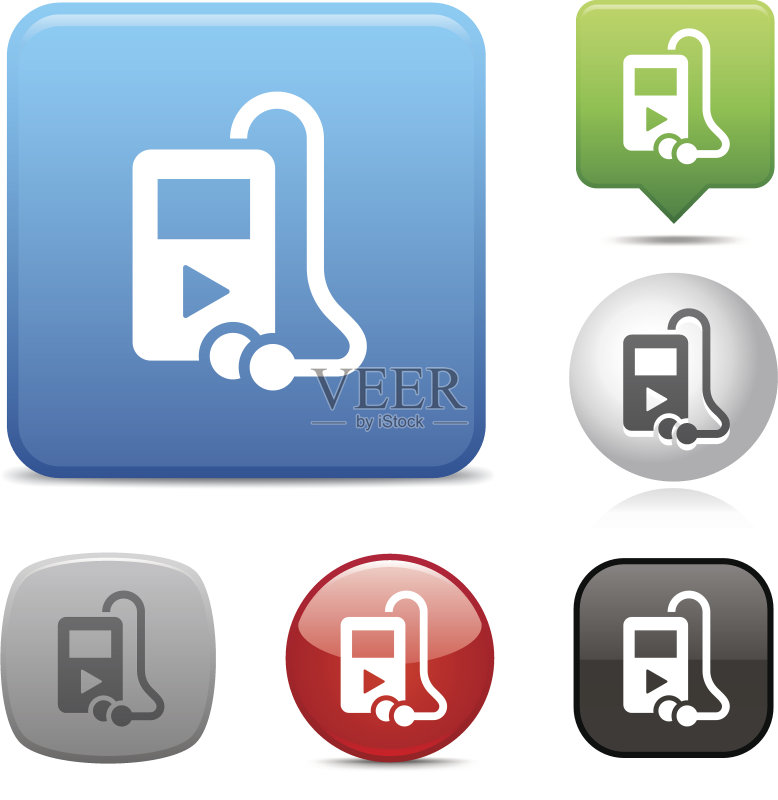 MP3播放器图标图标素材