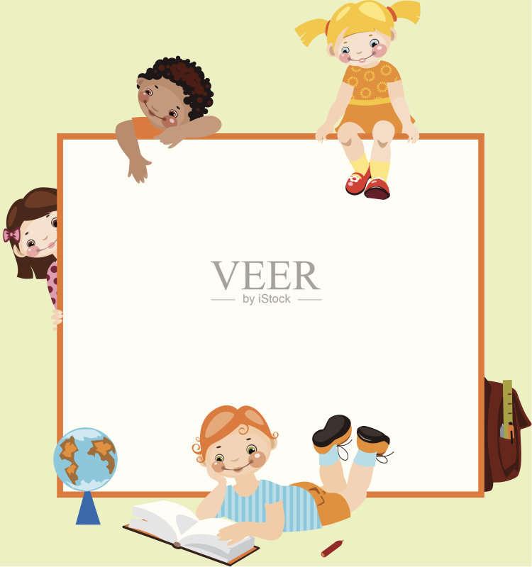 学校的童年。正版插画素材