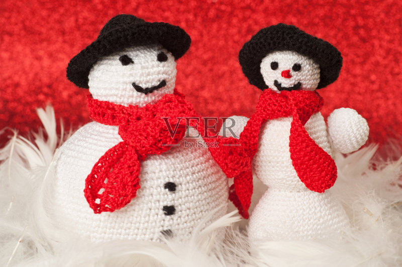 钩针雪人正版图片素材