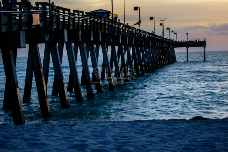 日落海滩正版图片素材