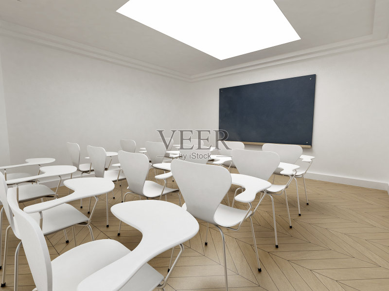 空教室正版插画素材