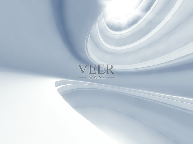 白色3D现代风格建筑室内正版图片素材