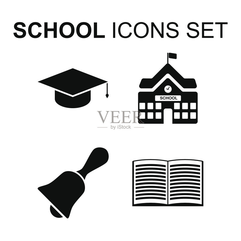 学校图标集矢量图图标素材