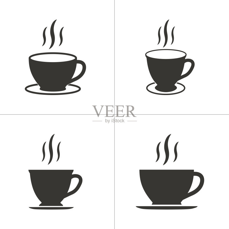 简约咖啡杯图标素材图标素材