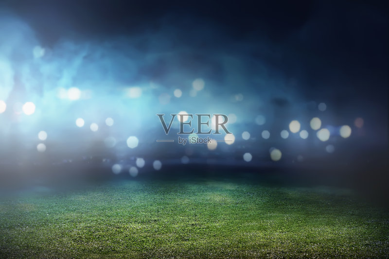 足球场的背景正版插画素材