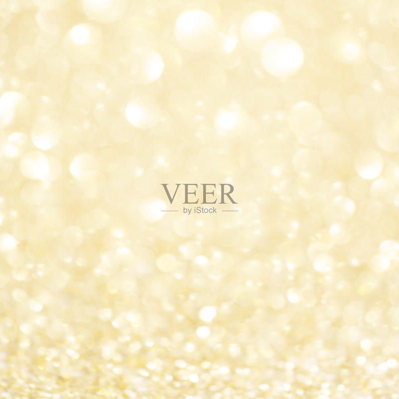 'tFestive模糊背景。抽象闪烁的圣诞背景与散焦金色灯光和星星。正版插画素材
