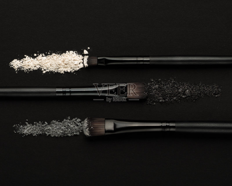 黑色化妆刷正版图片素材