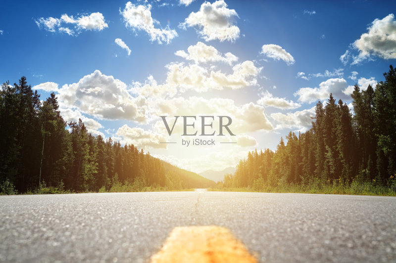 开放的道路正版图片素材