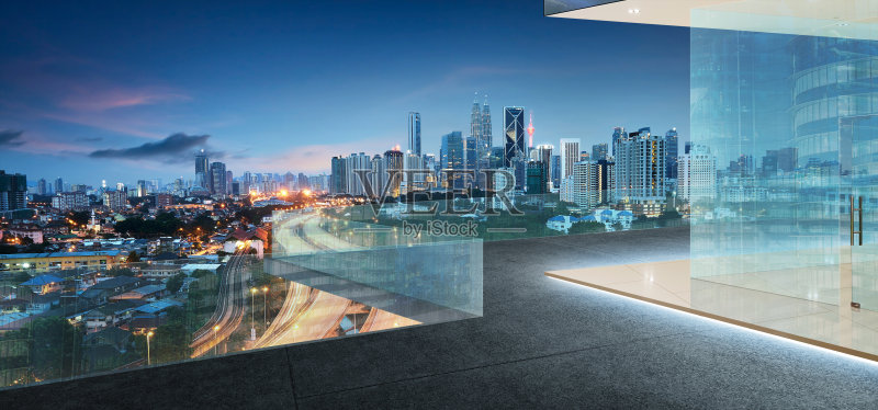 吉隆坡的天际线正版图片素材