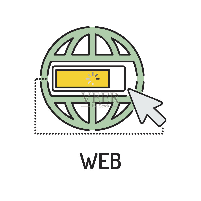WEB线性图标图标素材