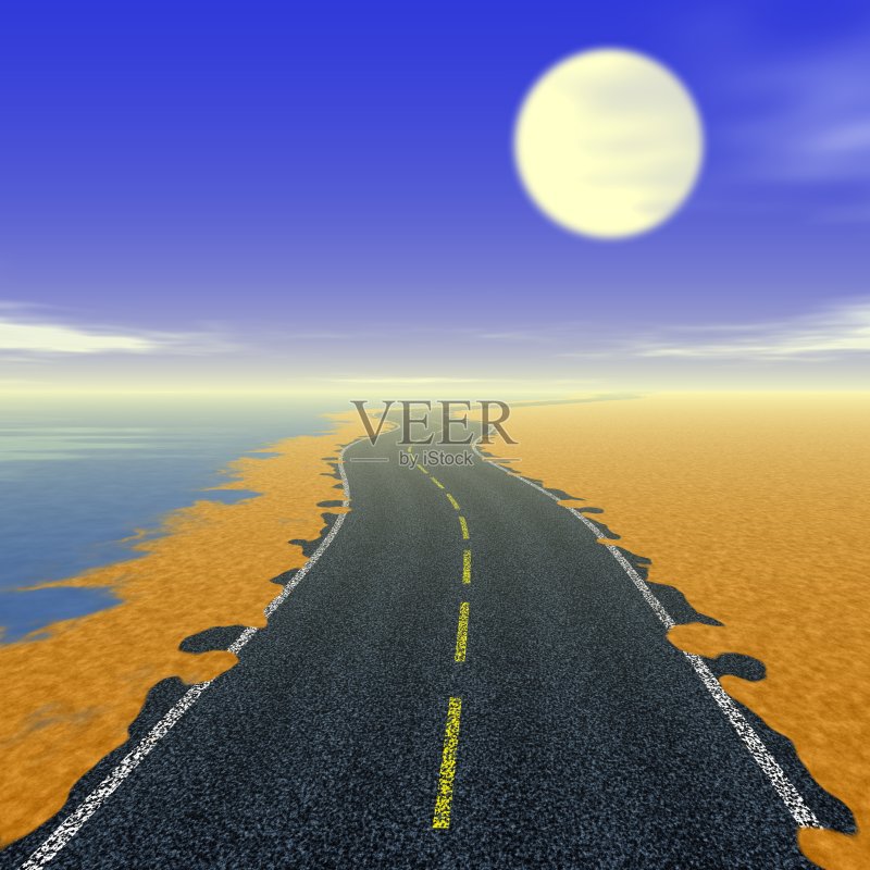 抽象的道路景观生成背景正版图片素材