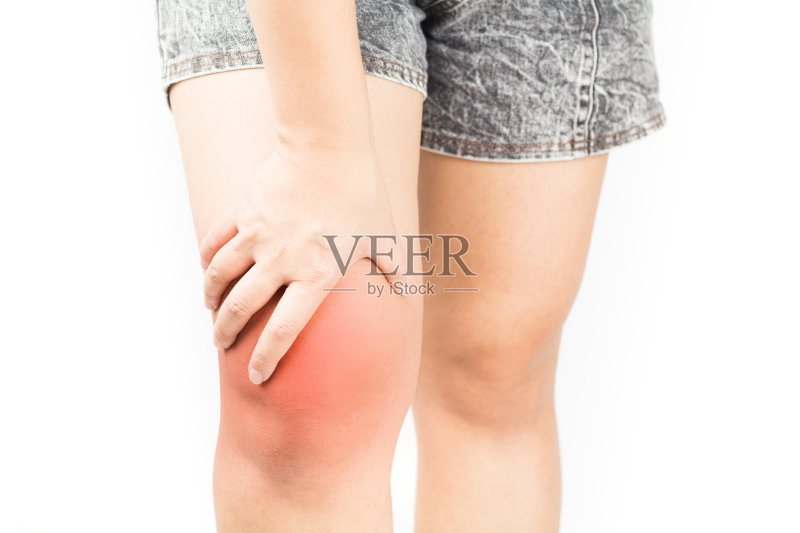 膝盖的骨头疼痛正版图片素材