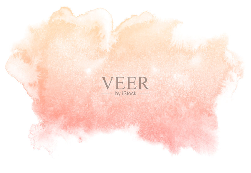 抽象奶油水彩背景。正版插画素材