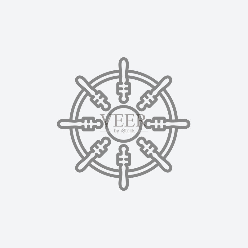 头盔线性图标图标素材