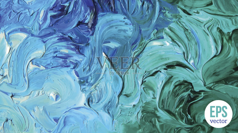 石油画背景。正版插画素材