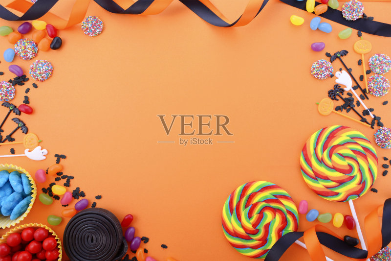 万圣节糖果背景正版图片素材