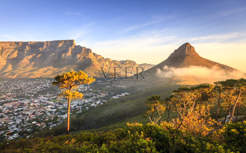 狮子的头山正版图片素材