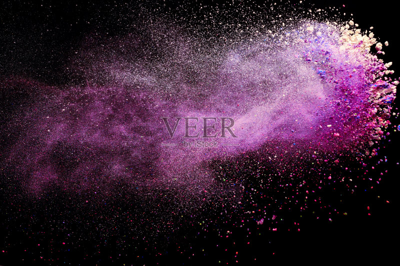 亮粉飞溅正版图片素材