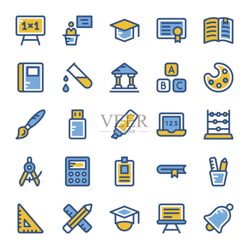 学校教育矢量图标1图标素材