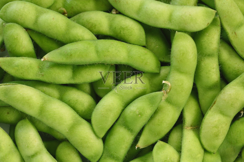 日本绿大豆质地背景正版图片素材