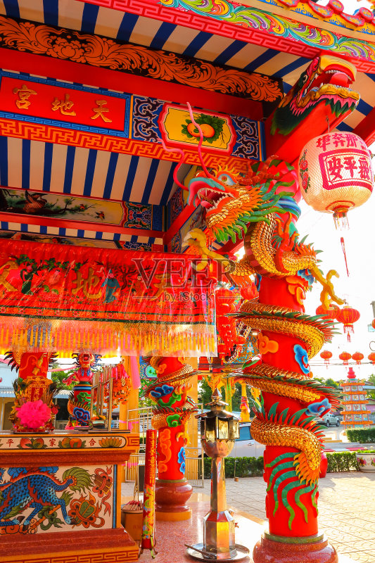 中国神社美丽。正版图片素材