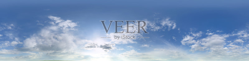 云的全景天空正版图片素材