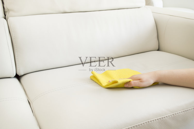 清洁米色沙发正版图片素材