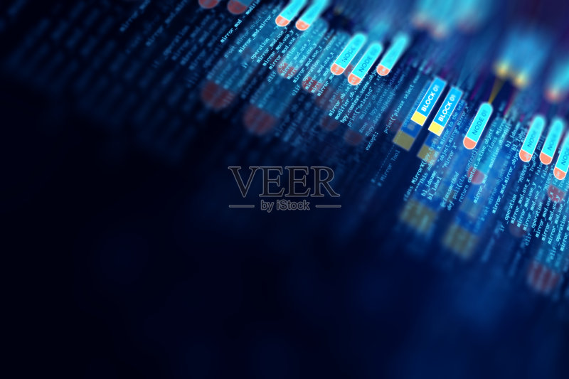 大数据未来可视化抽象插画正版插画素材