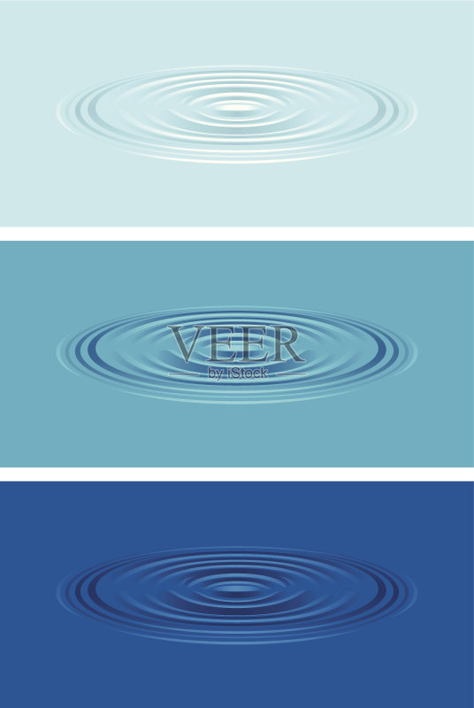 水波荡漾正版插画素材