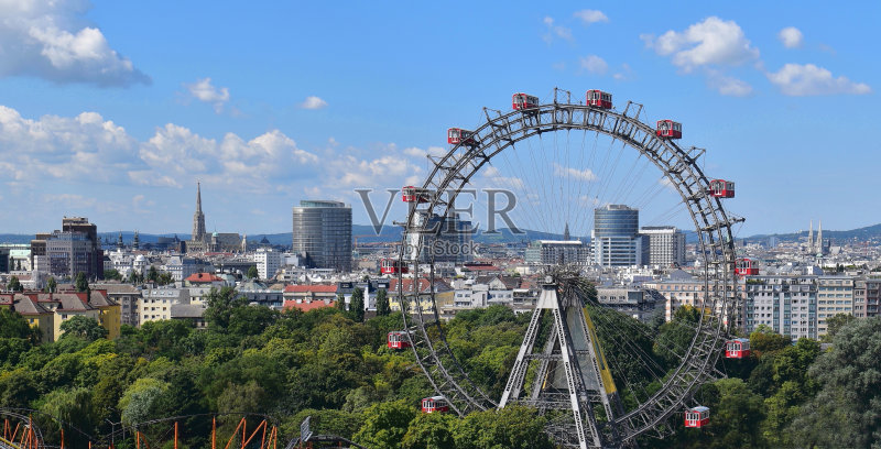 维也纳全景正版图片素材