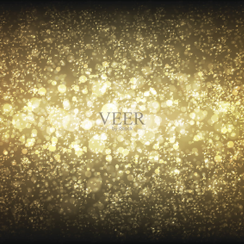 圣诞喜庆，新年散景正版插画素材