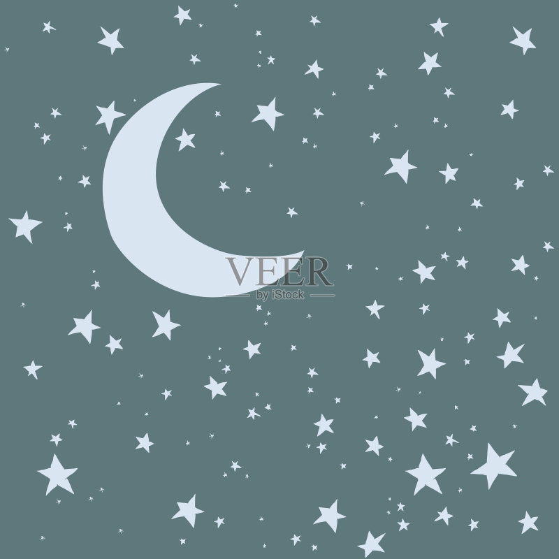 夜空背景正版插画素材