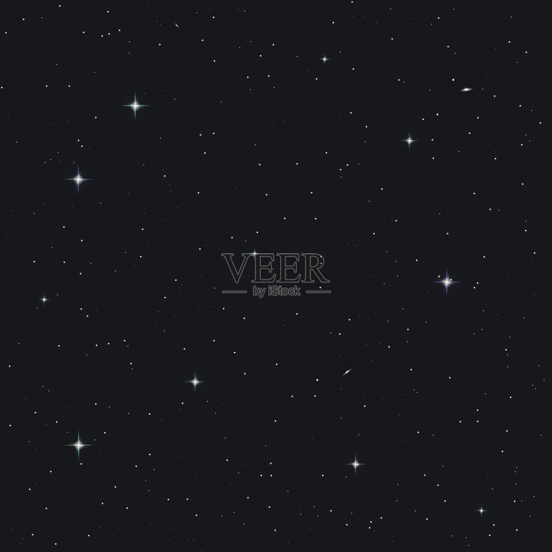 无缝的夜空正版插画素材